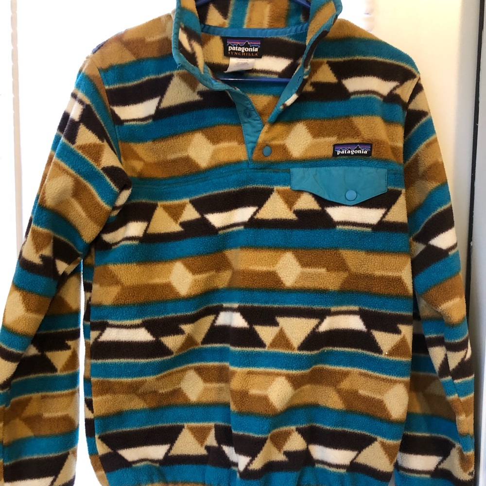 Patagonia Patterned Synchilla Fleece!